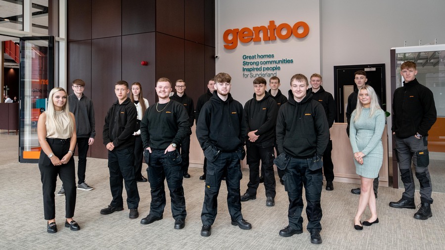 Gentoo welcomes 15 new apprentices to Sunderland 