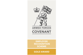 Armed Forces Covenant employer recognition scheme gold award